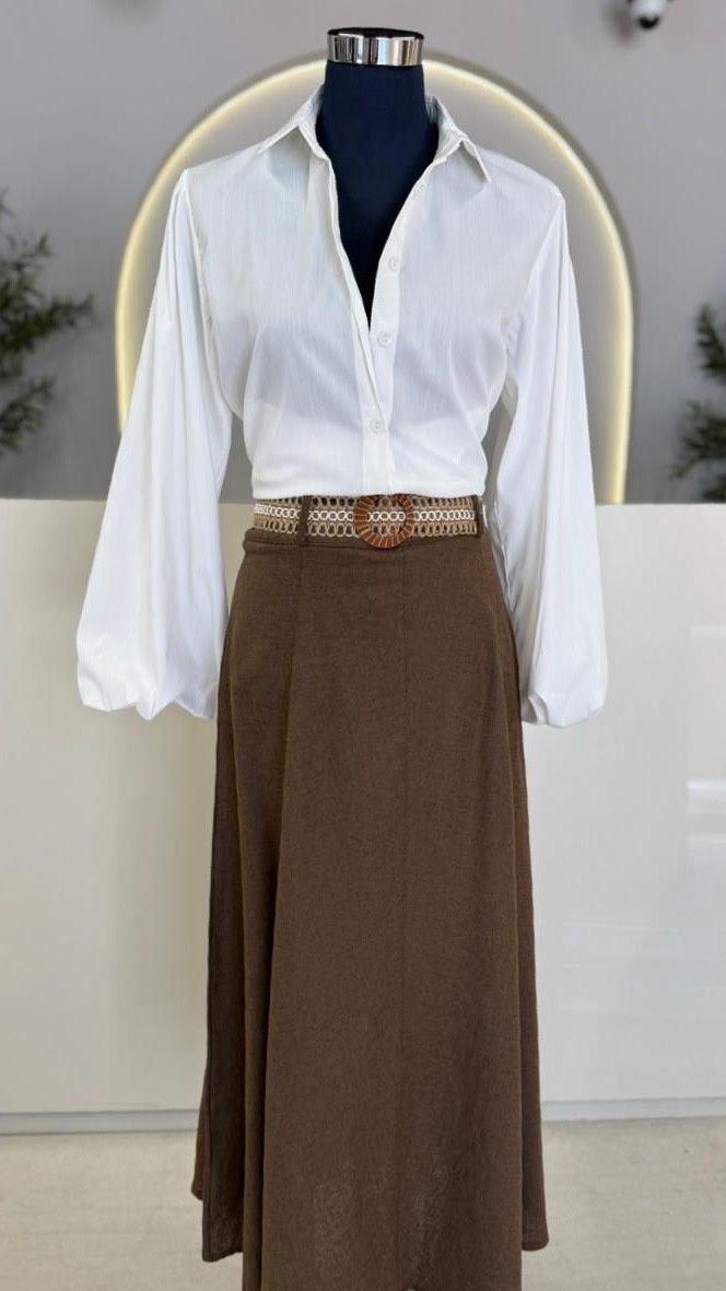 G251913 PLUFFY SLEEVE SHIRT