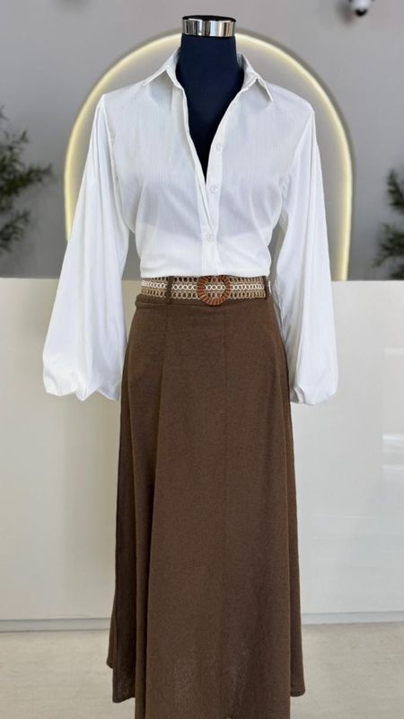 G251913 PLUFFY SLEEVE SHIRT