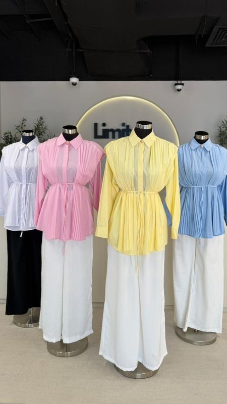 G251918 PLEATED SHIRT