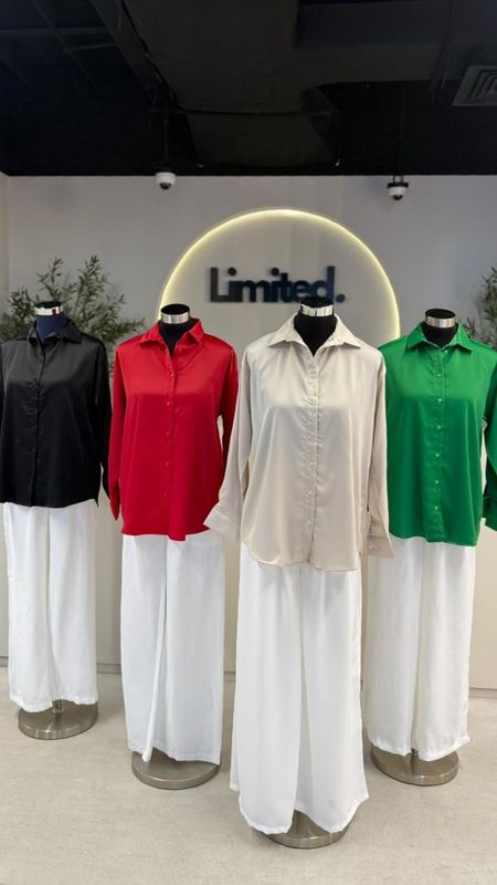 G 1345 PLAIN SATIN SHIRT