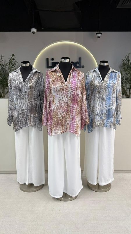 ENS 109 SATIN PRINTED SHIRT