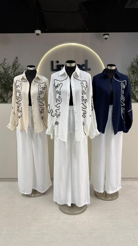 B 7916 MBROIDERED SHIRT