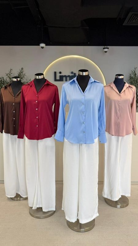 B 7917 SATIN SHIRT