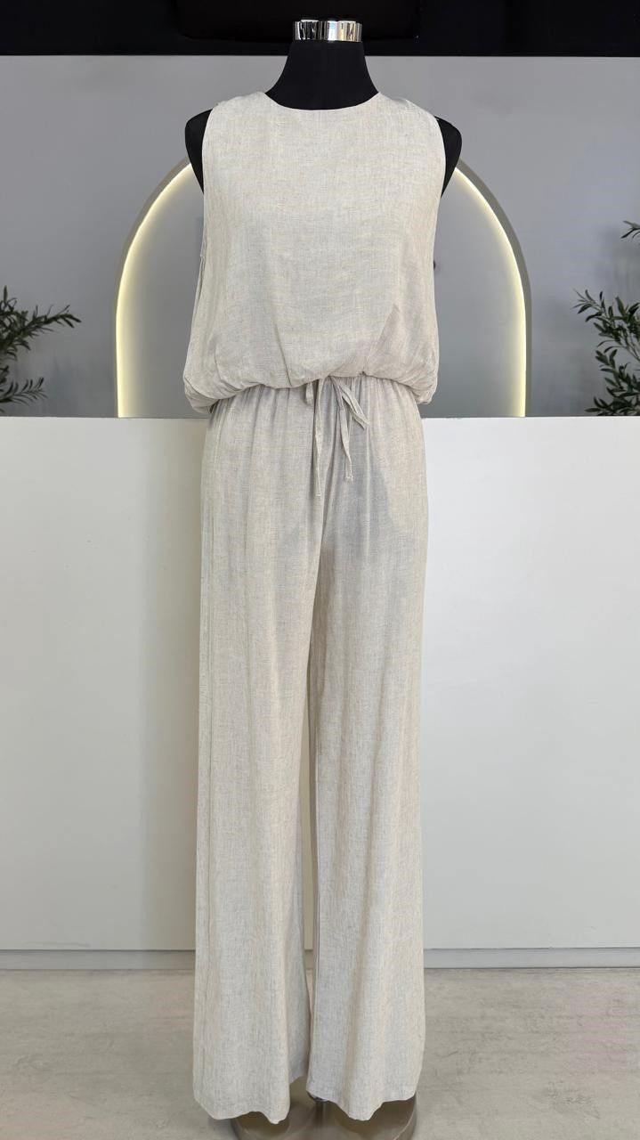 TK 1799 LINEN TOP W/O SLEEVE