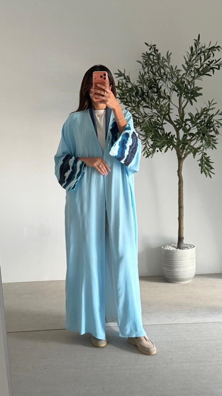 Abaya 1050, color: LIGHTBLUE, size: FREESIZE