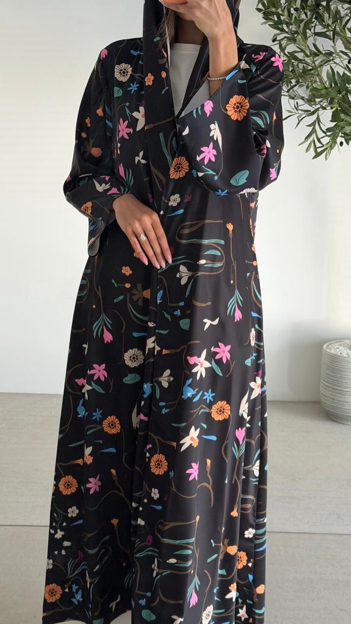 DRESS 2036 W/SHELA, color: MIXBLACK, size: FREESIZE