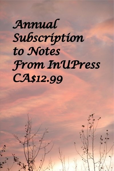 Notes from InUPress, Annual Subscription, e-delivered