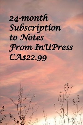 Notes from InUPress, 24 month Subscription, e-delivered