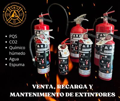 Venta, recarga y mantenimiento de extintores