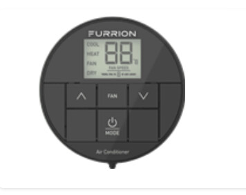 Furrion Wall Thermo ;Single Zone; Heat/Cool; Black