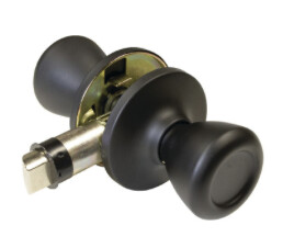Lockset Knob C2 Passage Matte Black
