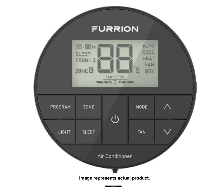 Furrion Wall Thermo Multi Zone; Black