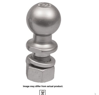 Hitch Ball 2&quot;; 6000#; 1 Shank;  Chrome
