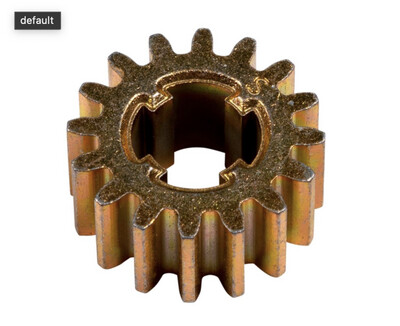 Slide Out Spur Gear; 16 Teeth; 1 Inch Outside Diameter Standard Channel Shape