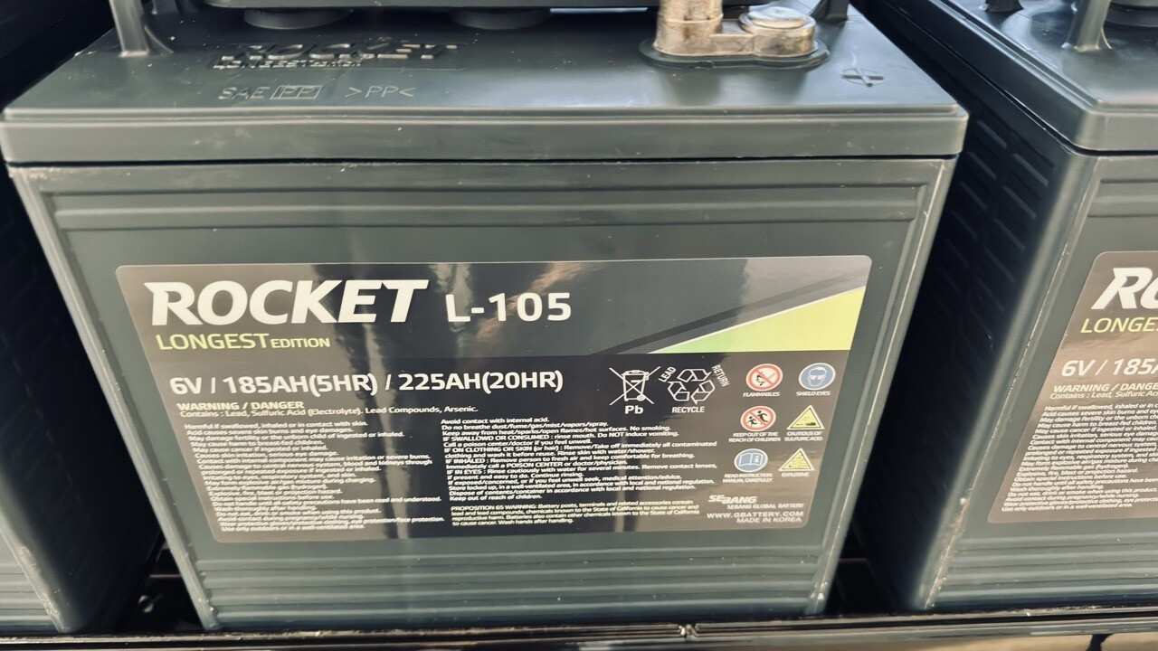 Battery L-105 GC2 Deep Cycle 225Ah 6v