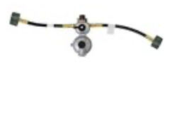 Regulator Kit 2 Stage ExcelaFlo Changeover Regulator w/ 15&quot; Hoses