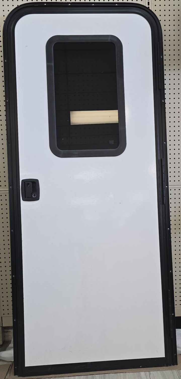 RH Travel Trailer Entry Door 30&quot;w x 72.5&quot;h AS-IS