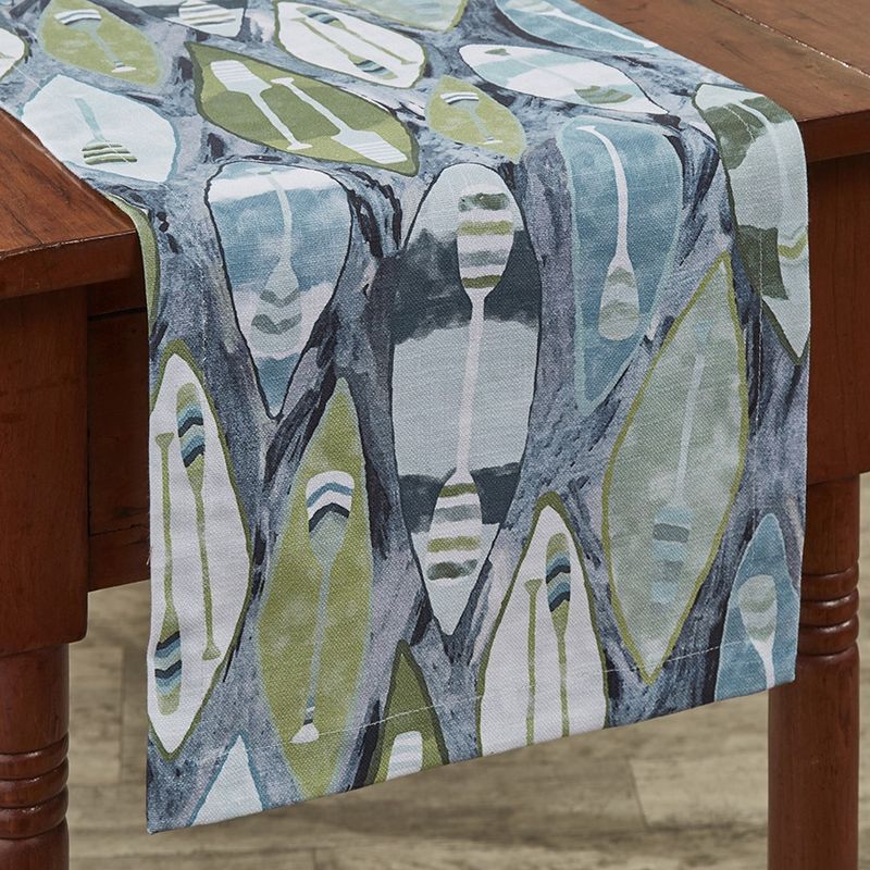 COLORFUL CANOES TABLE RUNNER 13X54