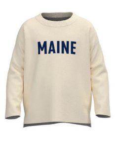 Everyday Relaxed Sweater Kids - Maine Flag