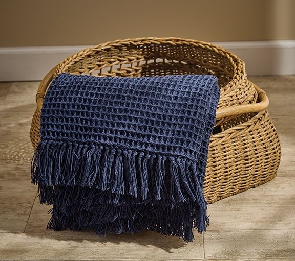 ELLERY THROW - NAVY