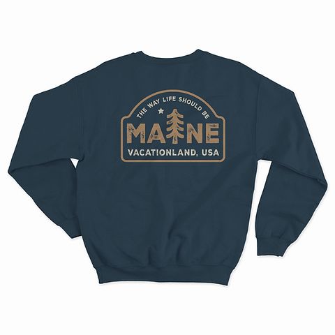 Maine Vacationland Crewneck