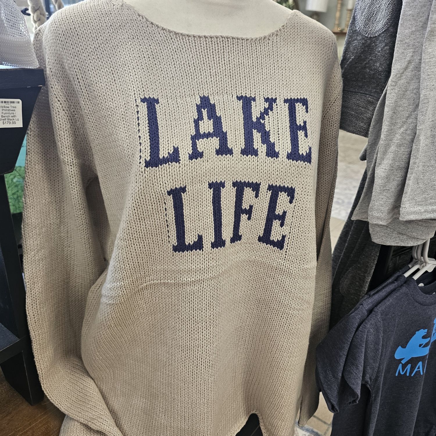 LAKE LIFE Long Sleeve Soft Knit Sweater