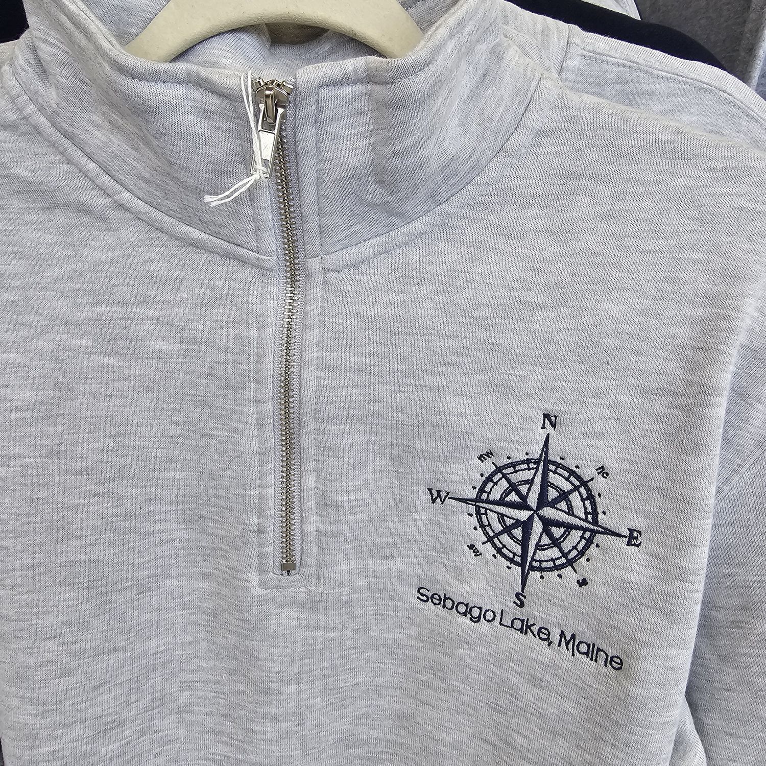 Compass Rose Lake Embroidered Quarter Zip