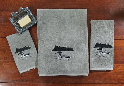 Grey Area Loon Bath Towel
