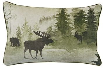 Watercolor Wildlife 18&quot; Pillow Set - Polyester Insert