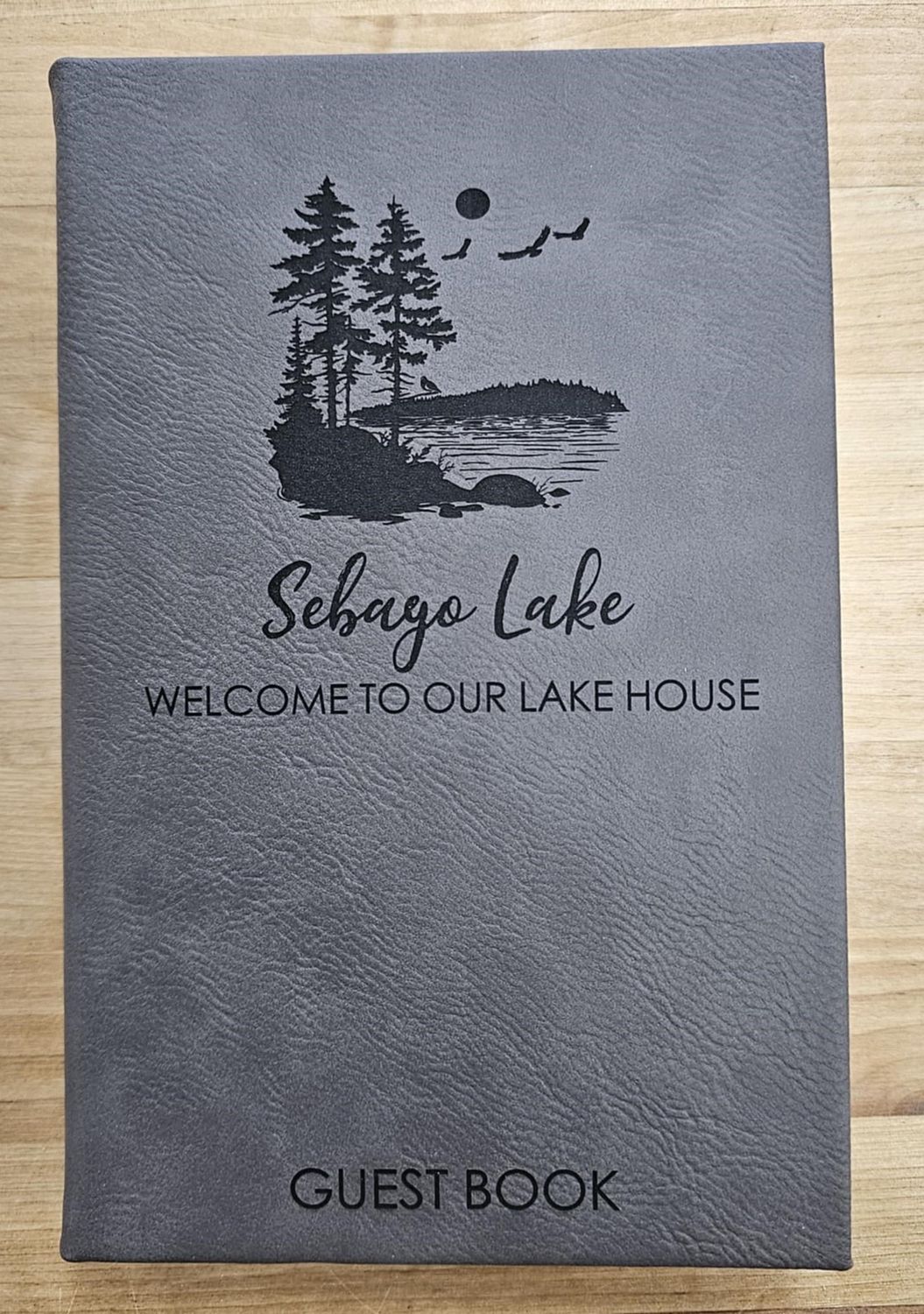 Vacation House Guest Book, Title: Sebago Lake
