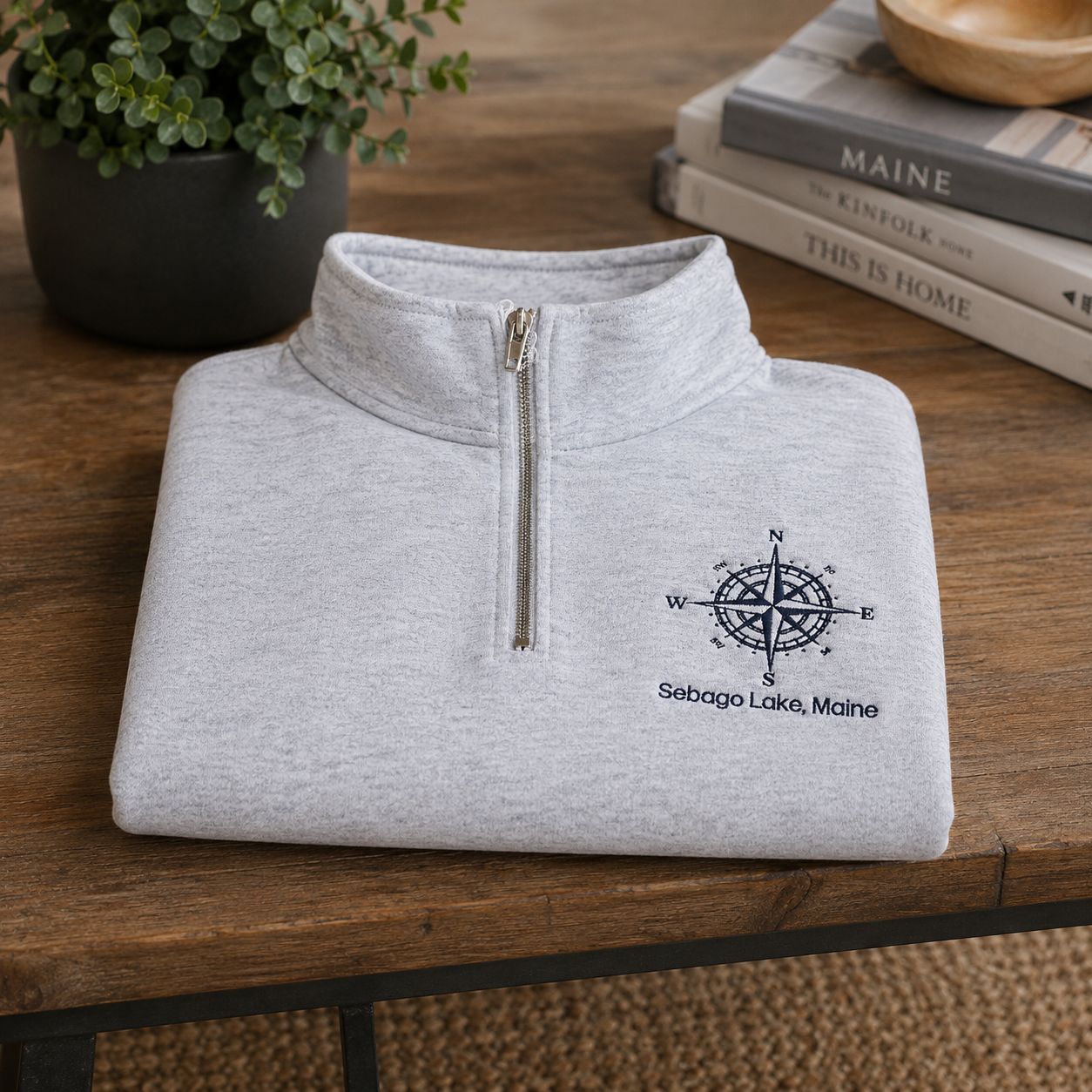 Compass Rose 1/4  Zip