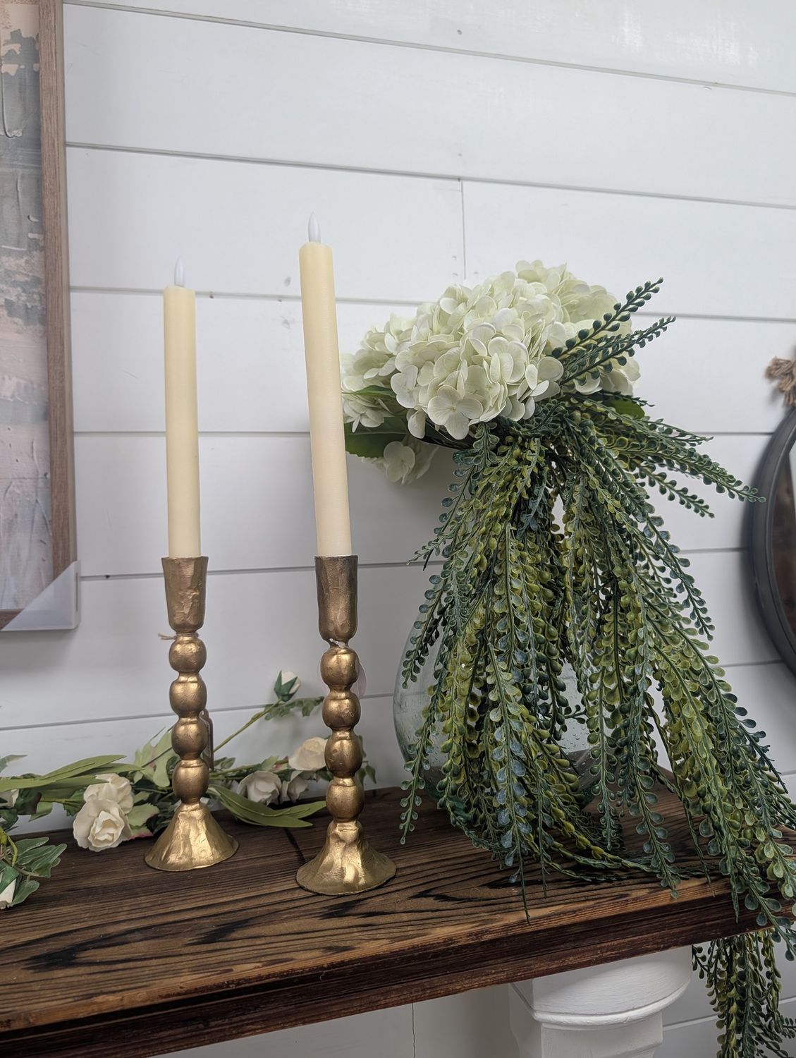 Gold Ball Candle Holder LG