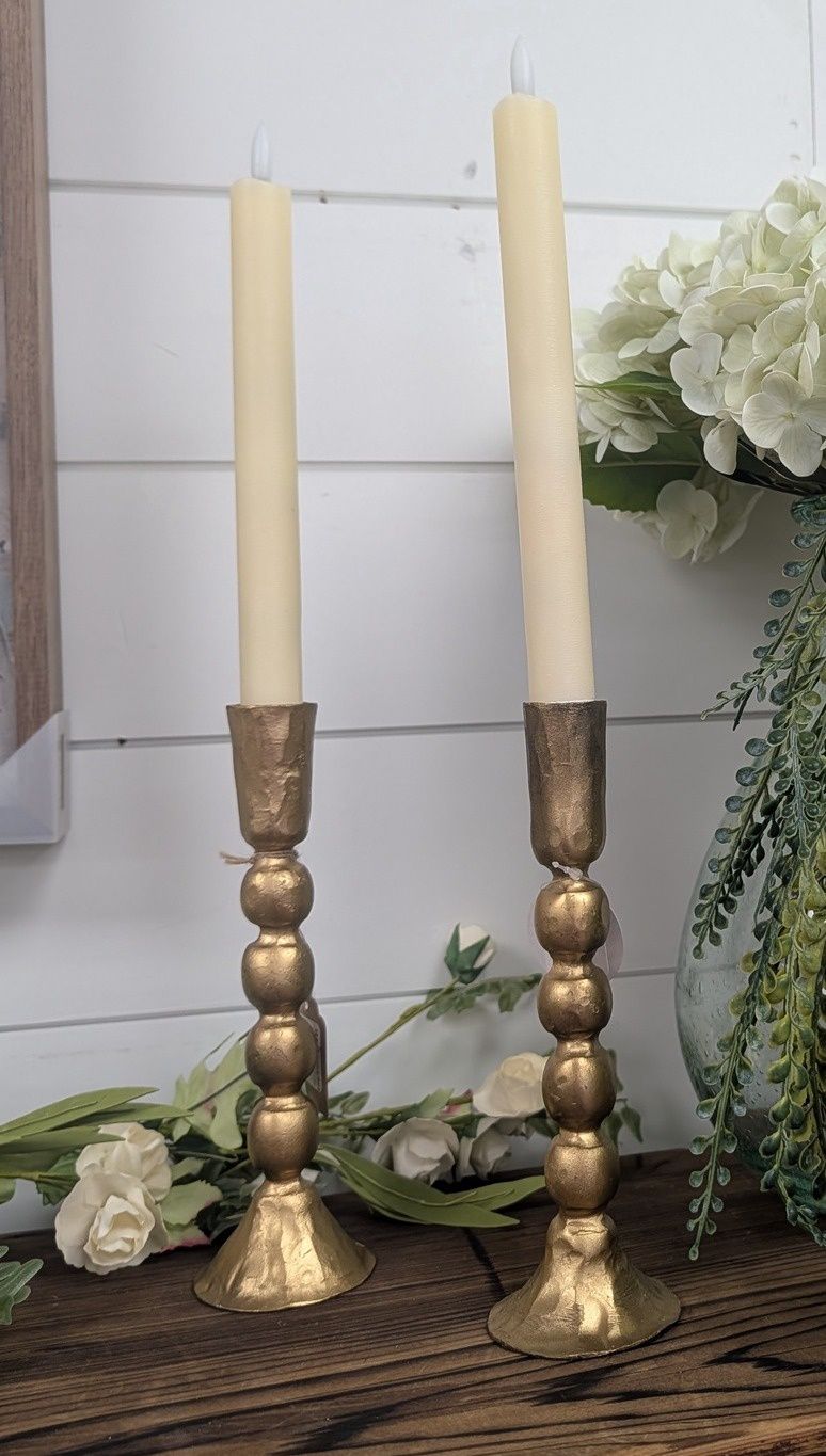 Gold Ball Candle Holder LG