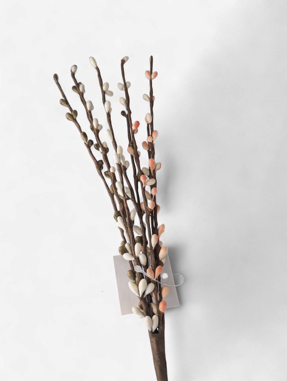 12" Berry Spray, Color: White/Peach/Olive/Green