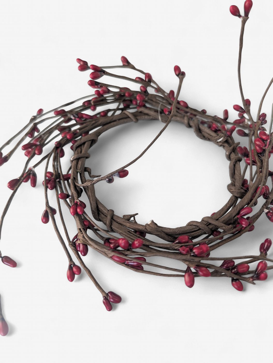 7" Pip Candle Ring, Color: Burgundy