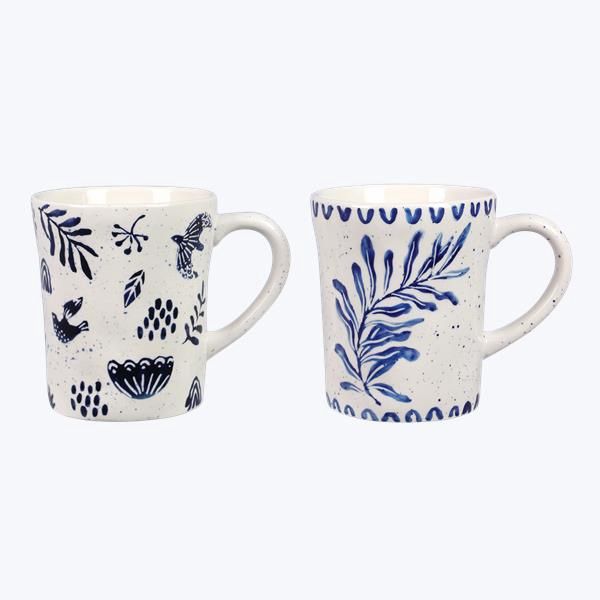 Ceramic Large 20 oz Botanical Design Mug