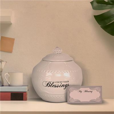 Blessing Jar with Blessing Cards