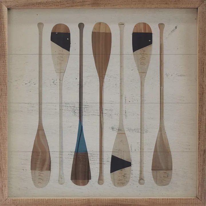 Seven Oars Navy Diagonal