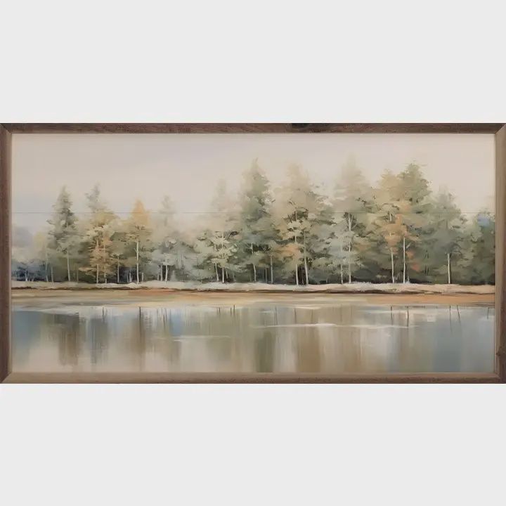 Lakeshore Trees 5 By Petals Prints Design