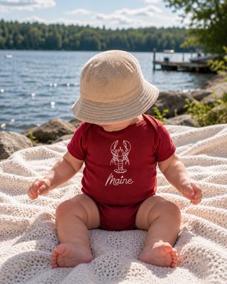 Maine Lobster Onesie | Coastal Baby