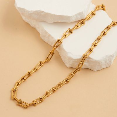 Waterproof Necklace 18" Chunky U-Link Chain Narelle