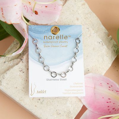 Narelle Waterproof Stainless Steel Linked Chain Anklet