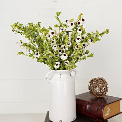 550255- Cream Mountain Daisy Blossoms-20in Spray-Spring Flor