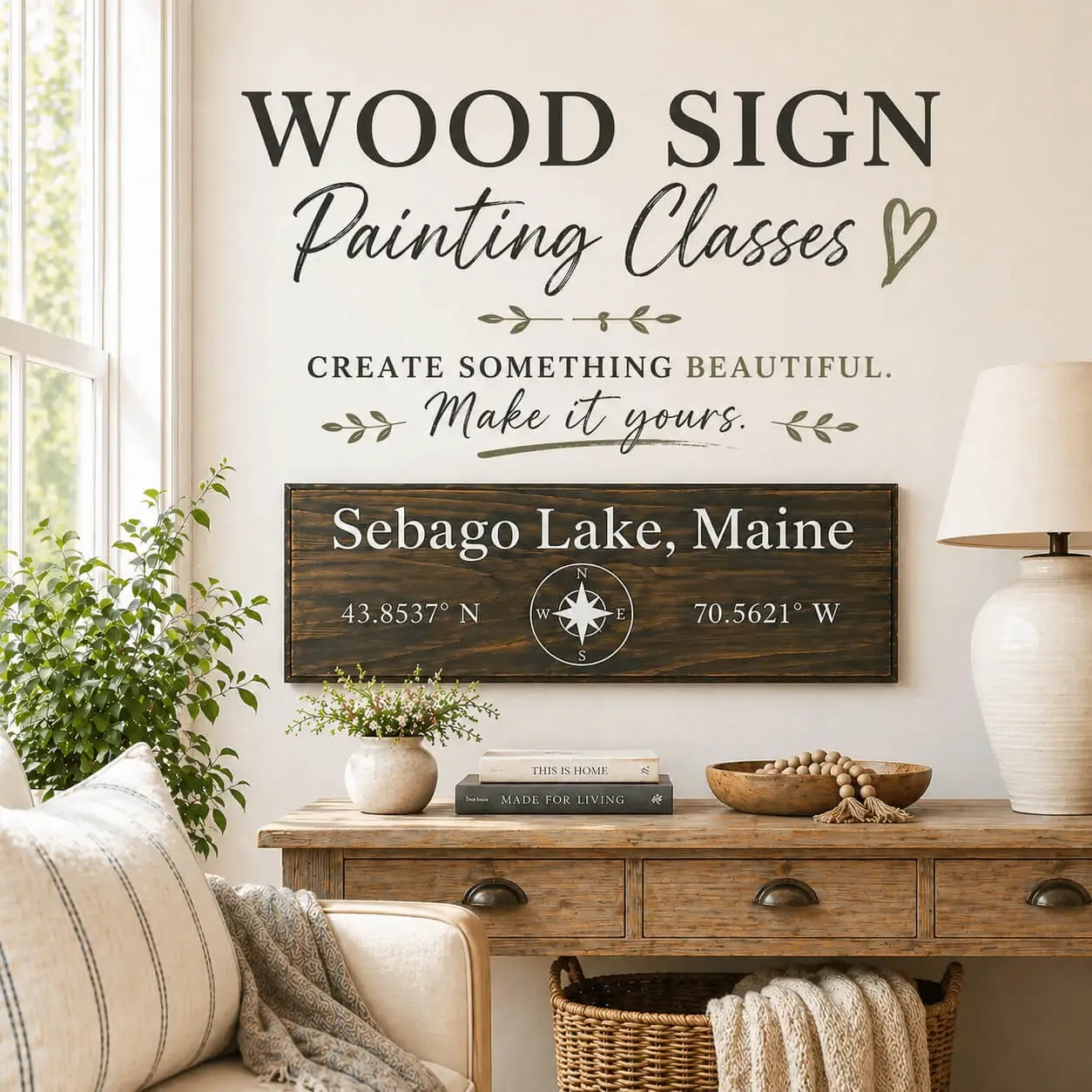 Wood Sign Painting Classes DIY | Create Your Own Custom Decor