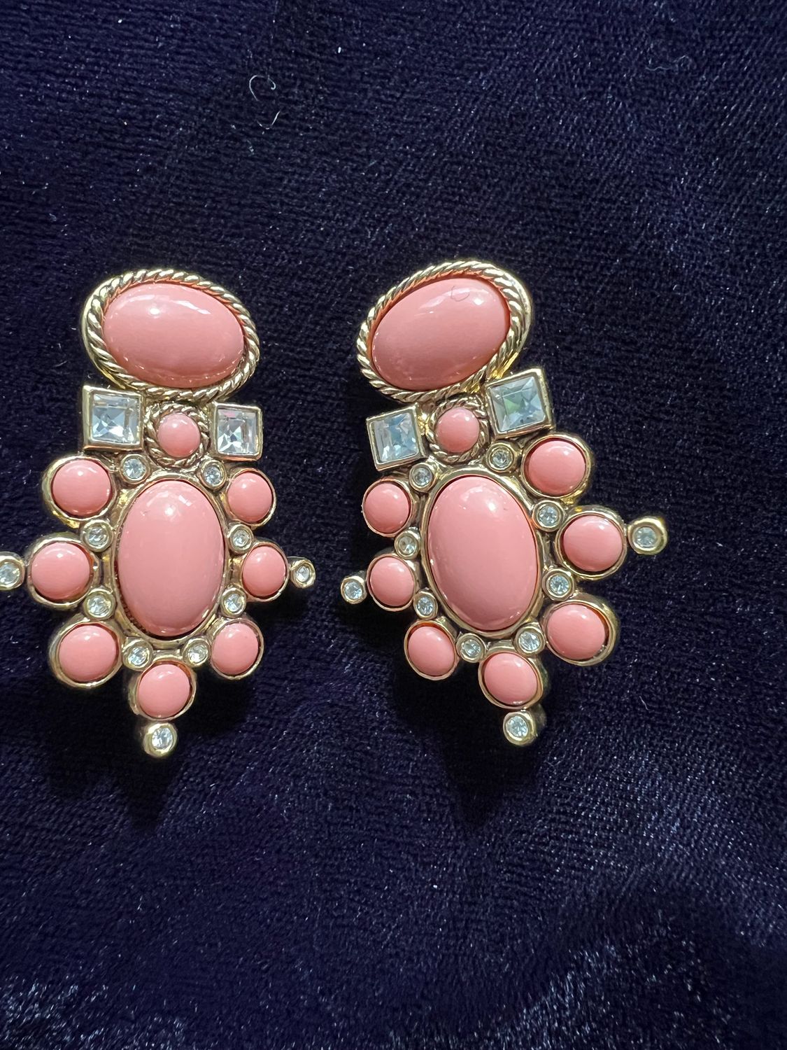 Elizabeth Taylor for Avon Coral Sea Collection earrings