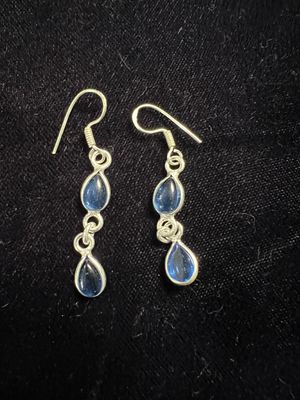 Navy iolite earrings