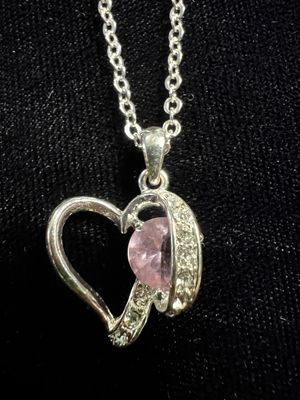 New Old Stock Looping Open Heart necklace October