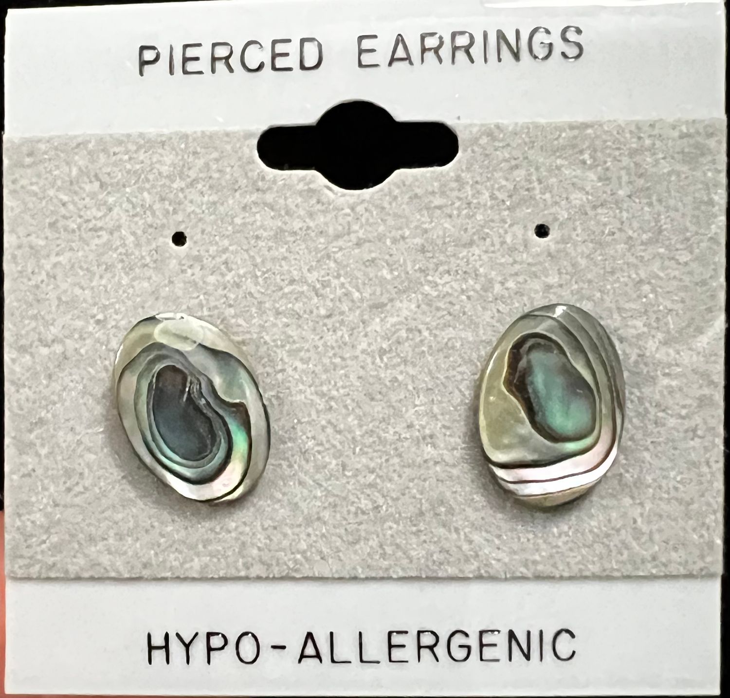 Oval abalone Earrings - medium