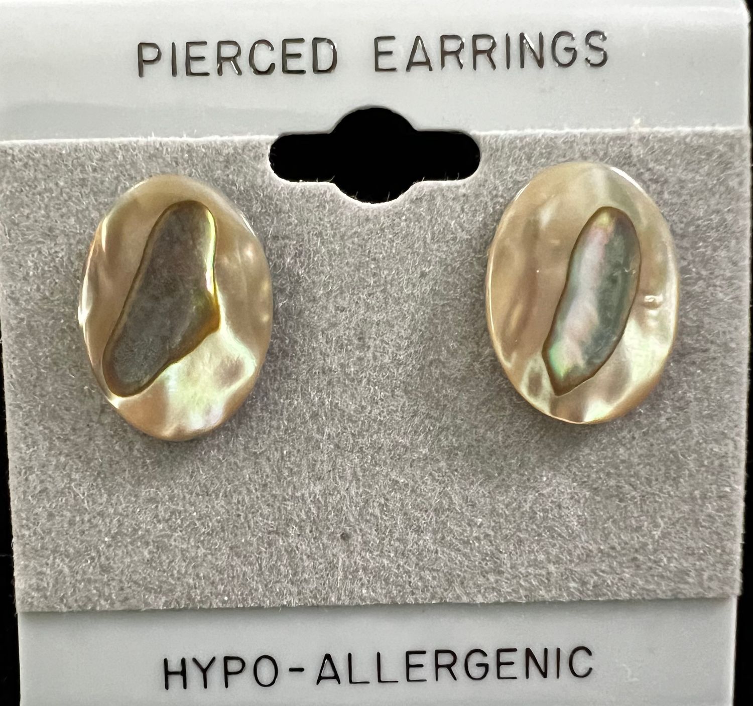 Oval Abalone earrings - Large