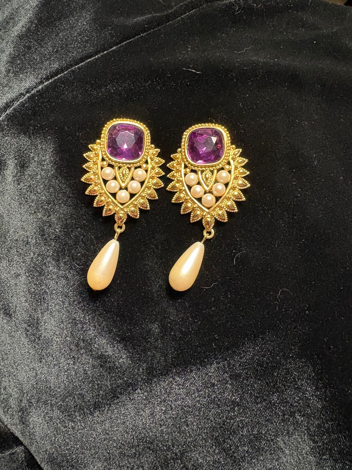 Vintage Shaill Jhaveri Imperial Elegance Earrings for Elizabeth Taylor